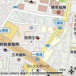 大阪府堺市堺区一条通19周辺の地図