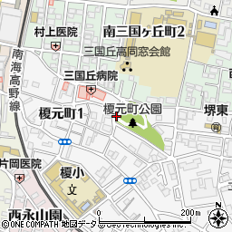 大阪府堺市堺区榎元町3丁周辺の地図