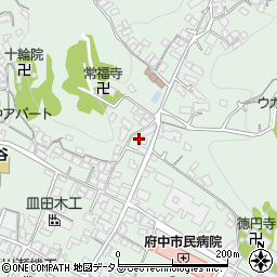 広島県府中市鵜飼町186周辺の地図