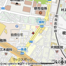 大阪府堺市堺区一条通17-24周辺の地図