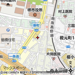 エルベコート堺東周辺の地図