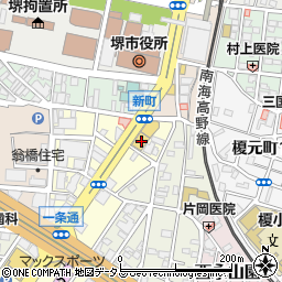 大阪府堺市堺区一条通20-1周辺の地図