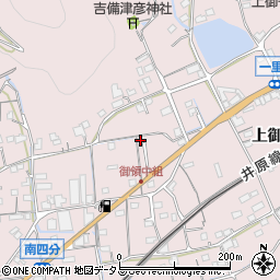 広島県福山市神辺町上御領799-14周辺の地図