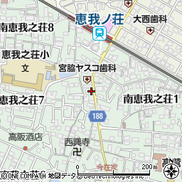 大阪府羽曳野市南恵我之荘7丁目1-4周辺の地図