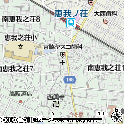大阪府羽曳野市南恵我之荘7丁目1周辺の地図