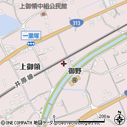 広島県福山市神辺町上御領1301周辺の地図