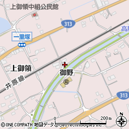 広島県福山市神辺町上御領1317周辺の地図