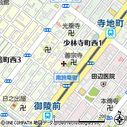 〒590-0969 大阪府堺市堺区新在家町西の地図