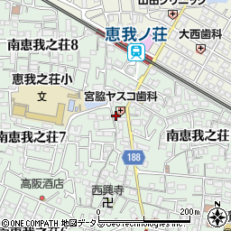 大阪府羽曳野市南恵我之荘7丁目1-17周辺の地図