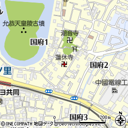 蓮休寺周辺の地図