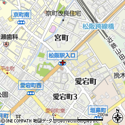 松阪駅入口周辺の地図