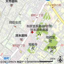 三重県松阪市新町843-7周辺の地図