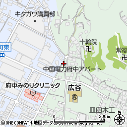 広島県府中市鵜飼町121周辺の地図