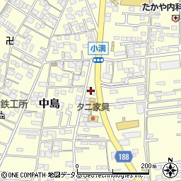 岡山県倉敷市中島2606周辺の地図