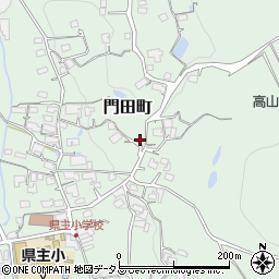 岡山県井原市門田町周辺の地図