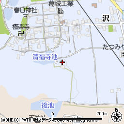 奈良県北葛城郡広陵町沢693周辺の地図