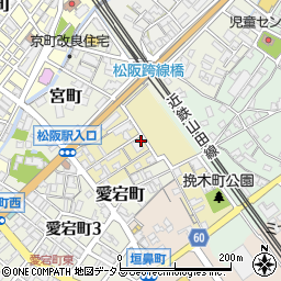 〒515-0038 三重県松阪市挽木町の地図