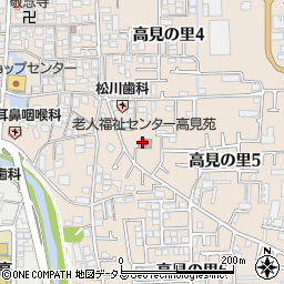 大阪府松原市高見の里5丁目458周辺の地図