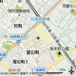 三重県松阪市挽木町周辺の地図