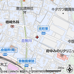 広島県府中市元町96周辺の地図
