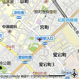 三重県松阪市宮町338-3周辺の地図