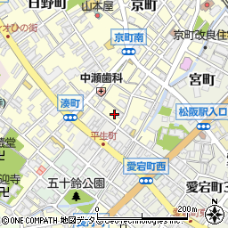 三重県松阪市京町2周辺の地図