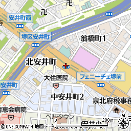 安井町周辺の地図