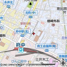 広島県府中市元町464周辺の地図