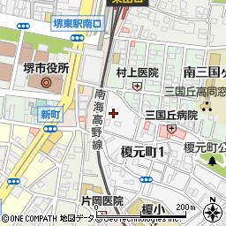 大阪府堺市堺区榎元町1丁周辺の地図