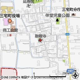 融観寺周辺の地図