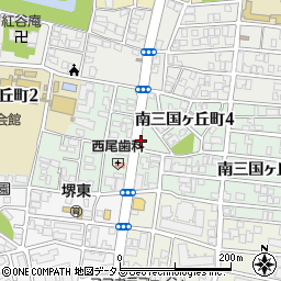 大阪府堺市堺区南三国ヶ丘町周辺の地図