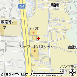 岡山県倉敷市堀南周辺の地図