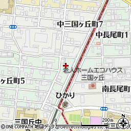大阪府堺市堺区南三国ヶ丘町6丁周辺の地図
