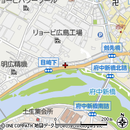 広島県府中市目崎町775周辺の地図