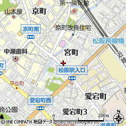 三重県松阪市宮町338-7周辺の地図