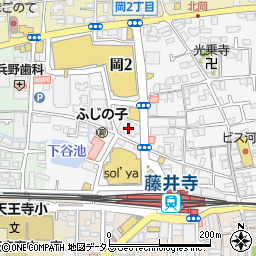 第一ゼミナール　藤井寺校周辺の地図