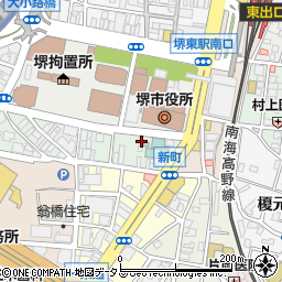 堺東メディカルビルタワーパーキング周辺の地図