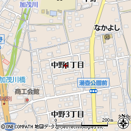 広島県福山市加茂町（中野１丁目）周辺の地図