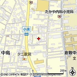 岡山県倉敷市中島2611周辺の地図