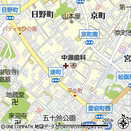 ＥＮＥＯＳ松阪湊町ＳＳ周辺の地図