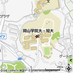 岡山短期大学周辺の地図