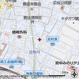 広島県府中市元町101周辺の地図