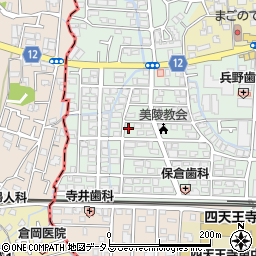 大阪府藤井寺市恵美坂1丁目周辺の地図