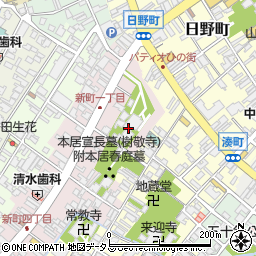 樹敬寺周辺の地図