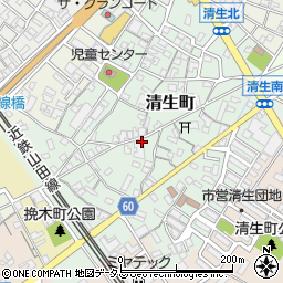 三重県松阪市清生町周辺の地図
