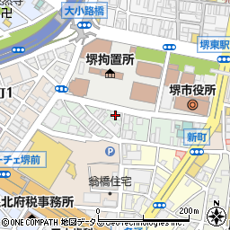 堺新町　法律事務所周辺の地図