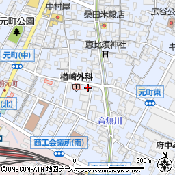 広島県府中市元町421周辺の地図