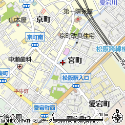 三重県松阪市宮町332周辺の地図