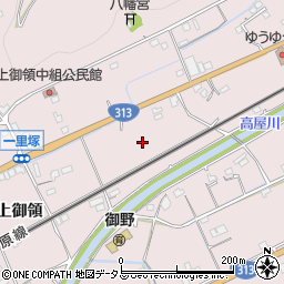 広島県福山市神辺町上御領周辺の地図