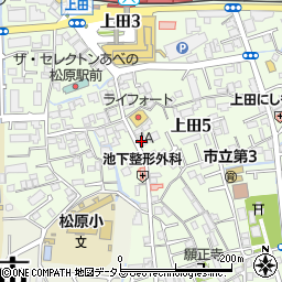 ＪＡ大阪中河内松原周辺の地図
